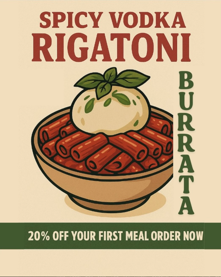 Spicy Vodka Rigatoni